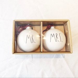 RAE Dunn by Magental Ceramic Holiday Ornaments NEW